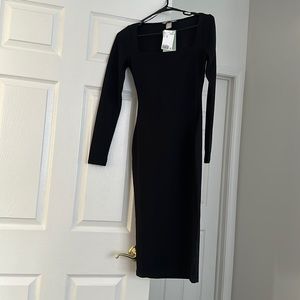 H&M Squared Neck Dress